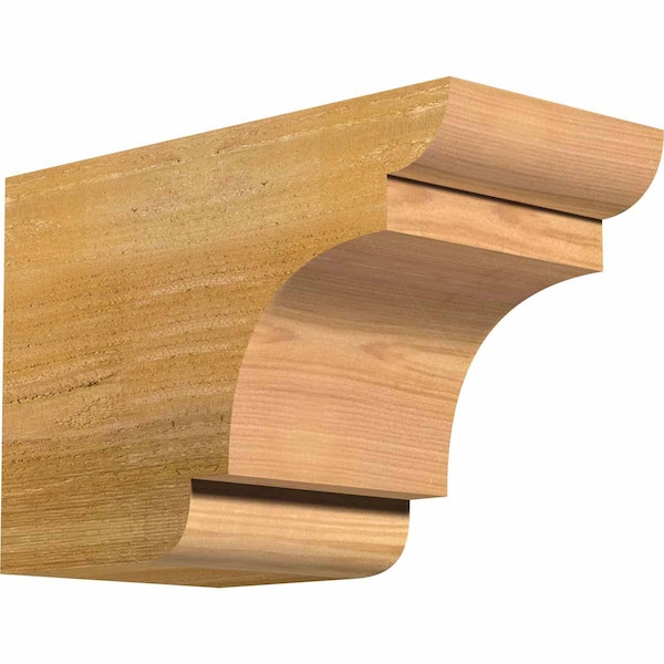Ekena Millwork New Brighton Rough Sawn Rafter Tail, Western Red Cedar, 6"W x 8"H x 12"L RFT06X08X12NEB00RWR - main